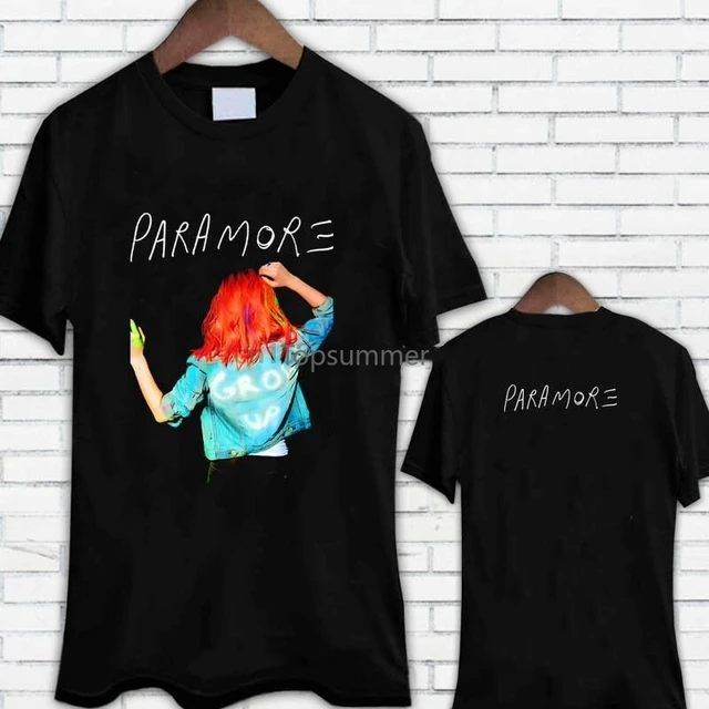 Paramore Grow Up Rock Band Black T-Shirt Xs-3Xl - AliExpress