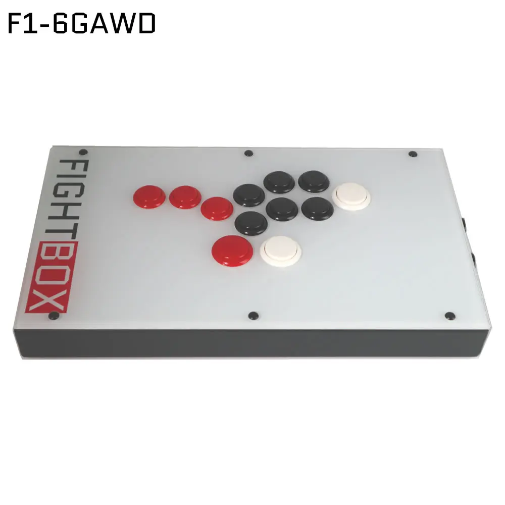 FightBox F1-6GAWD 모든 단추 레버리스 아케이드 게임 컨트롤러, PC..