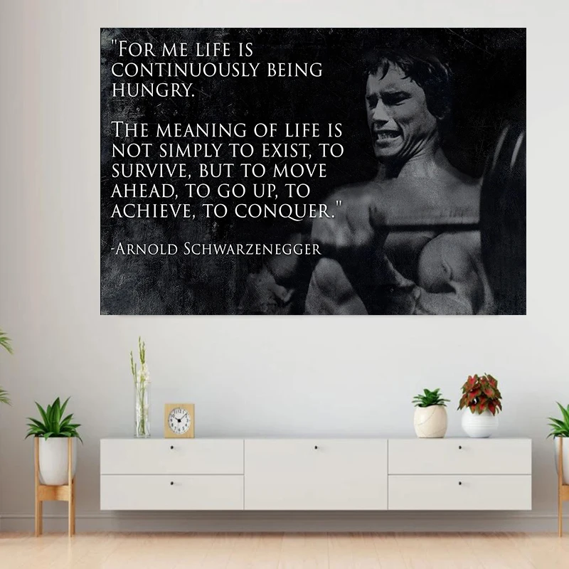 

Gym Wall Art Motivational Quote Canvas Print Gym Sign Inspirational Art Poster Pictures Wall Art Painting for Home Room Decor