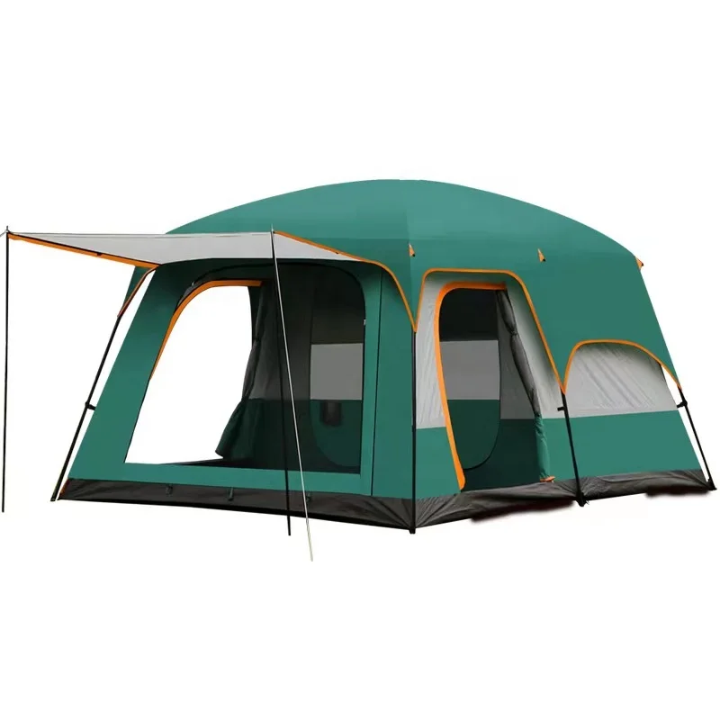

8-10 Person Large Luxury Portable Family Folding Tent Camping Outdoor Waterproof