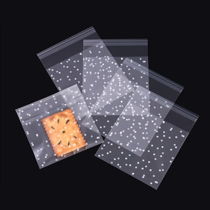 100pcs Snowflake Patterned Packaging Bags For Diy Candy & Baking Packaging