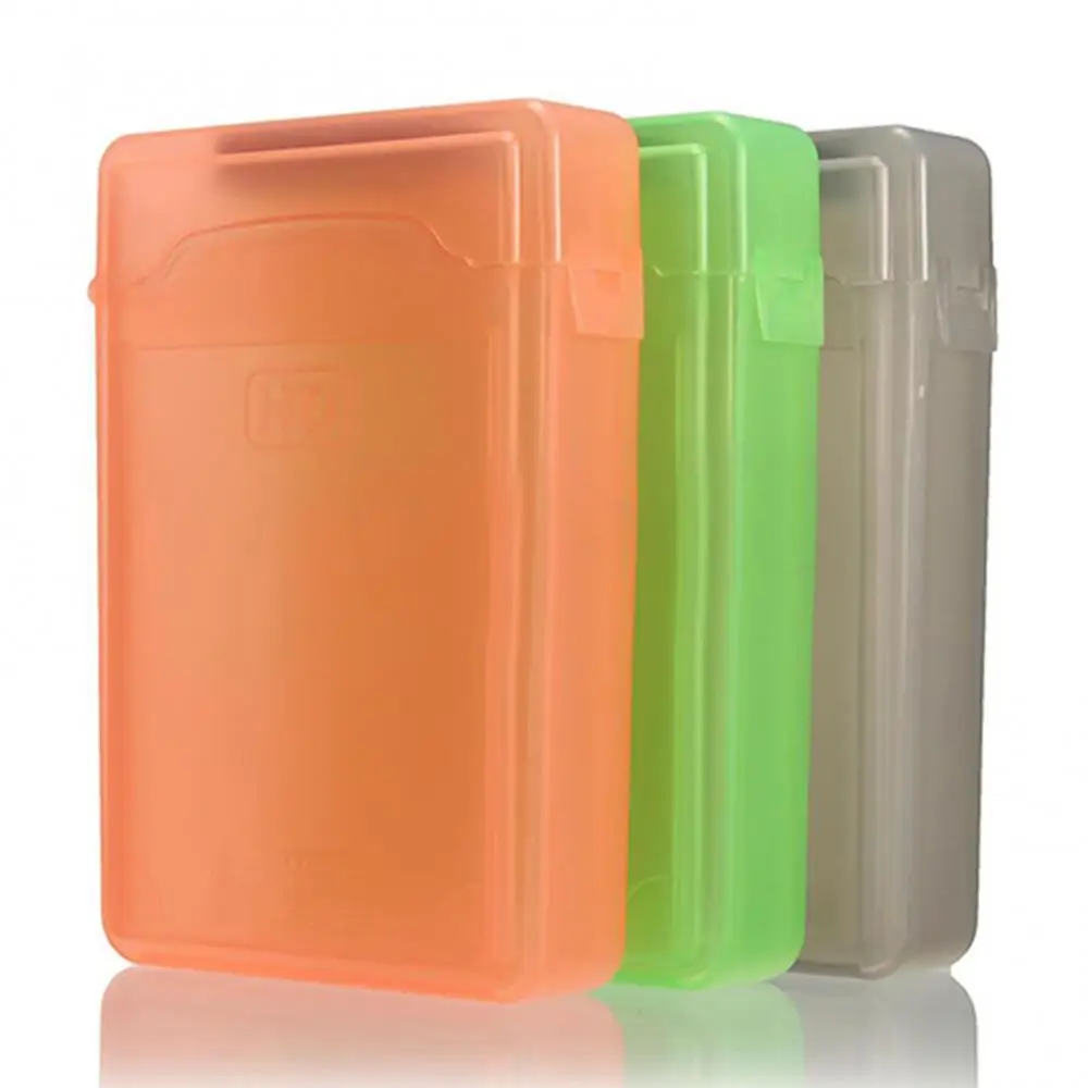 3.5 Inch Dust Proof Plastic IDE SATA HDD Hard Drive Disk Storage Box Case Cover Computer Accessories