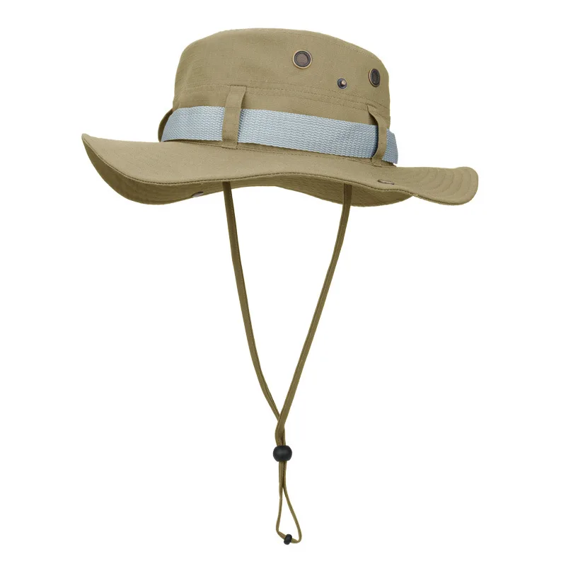 Outdoor hat, quick-drying and breathable, multi-functional, wide-brimmed, casual, suitable for all occasions, denim hat.