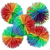 Rainbow Rubber Stringy Balls Sensory Fidget Toys For Kids Party Favors Classroom Prizes School Gifts For Students Outdoor Fun 2