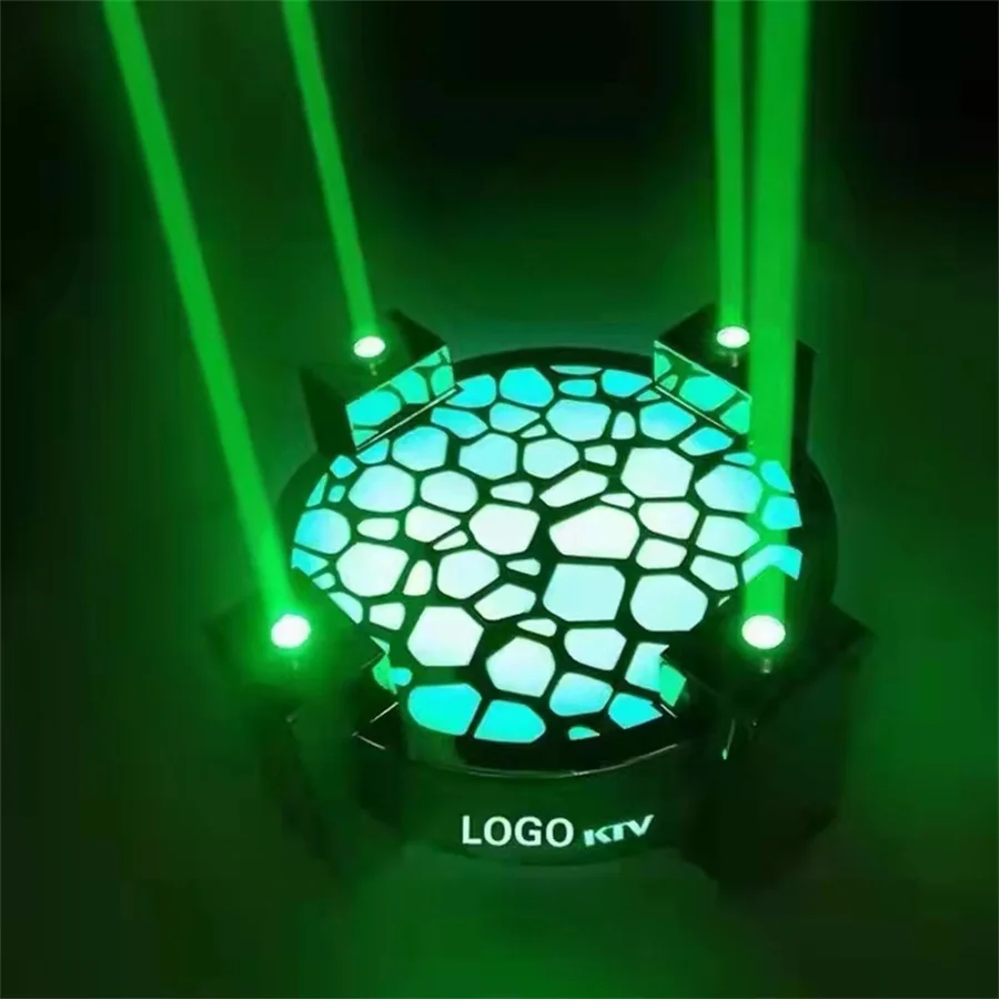 Glowing Bar Wine Champagne Glorifier VIP Liquor Bottle Presenter With Laser Light Nightclub KTV Serving Tray Wine Display Rack