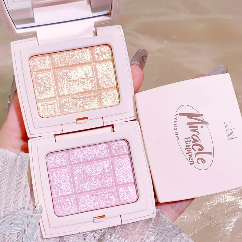3D Embossed Glitter Palette Eyeshadow Cheek Contour High Gloss Palette Body Highlight Palette Palette Illuminator Cosmetics 3