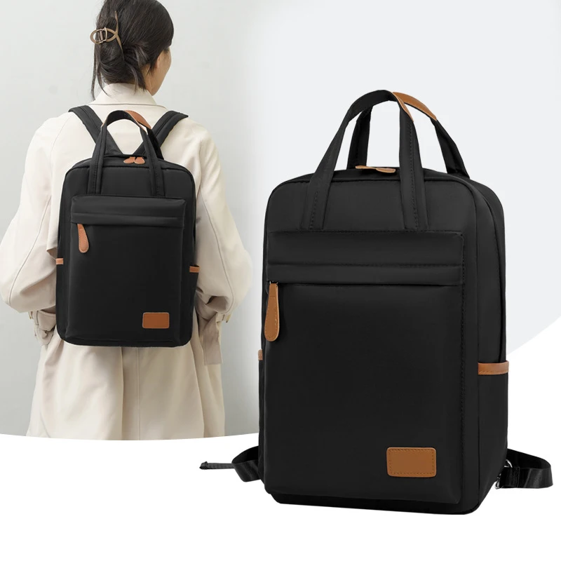 

Casual Men Oxford Computer Backpack School Light Laptop Bag Waterproof Shoulder Women Anti-theft Travel Black Capacity Pack XM85