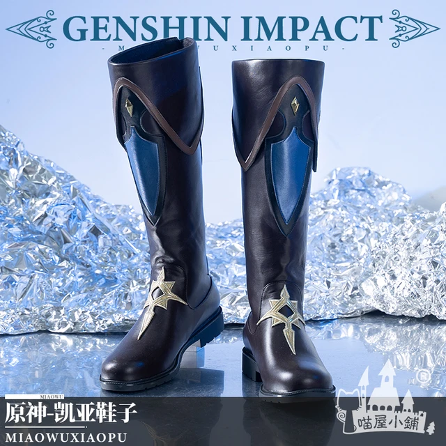 Jogo Genshin Impact Cosplay Anime Projeto Kaeya Alberch Trajes