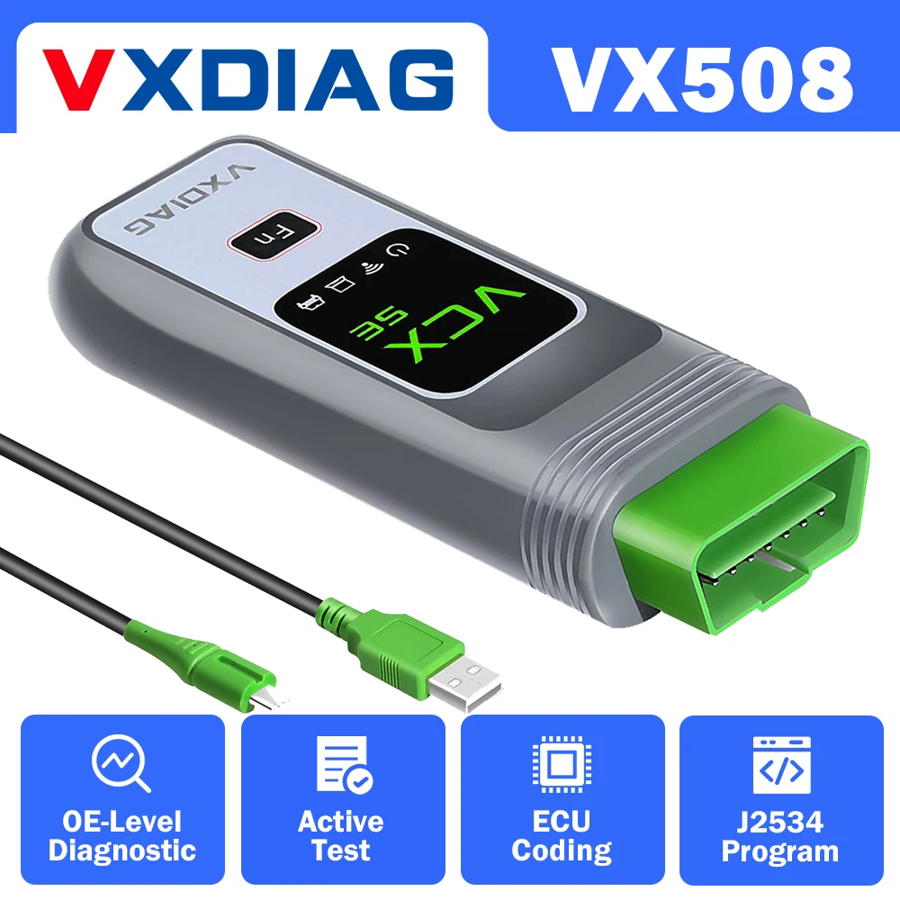 VXDIAG VCX SE For BMW ICOM A2 A3 VX508 DoIP Car OBD2 Diagnostic Tool All System Diagnosis Active Test Coding J2534 Programming
