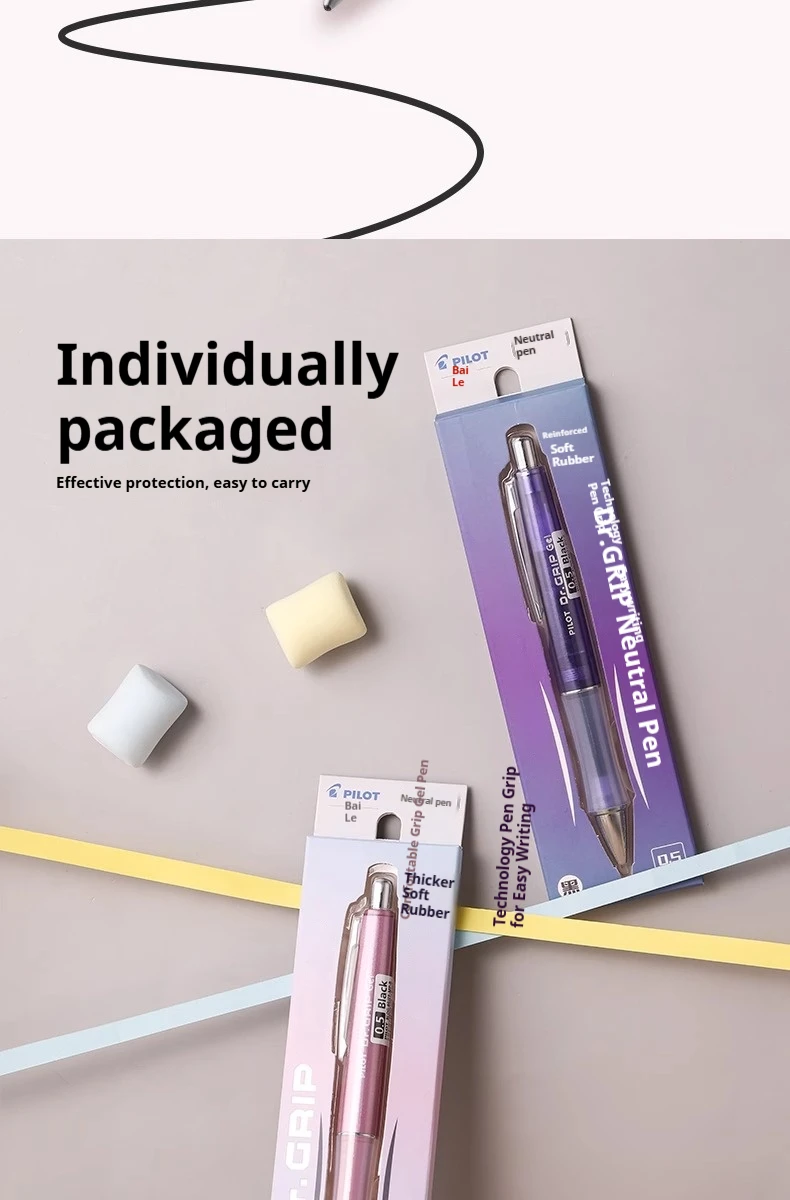 Japan Import Pilot Dr. Grip-Gelstift, einziehbar, 0,5 mm, schwarz, weich, ergonomischer Griff, geringer Schwerpunkt, sanftes Schreiben zum Signieren – Detail 8