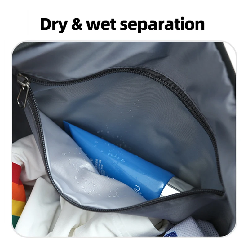 Gym Tote Bag Travel  Fitness Sports Dry Wet Large Outdoor Duffel Shoulder Training Swimming Yoga Carry on Bag Handbags 2pcs/set 4