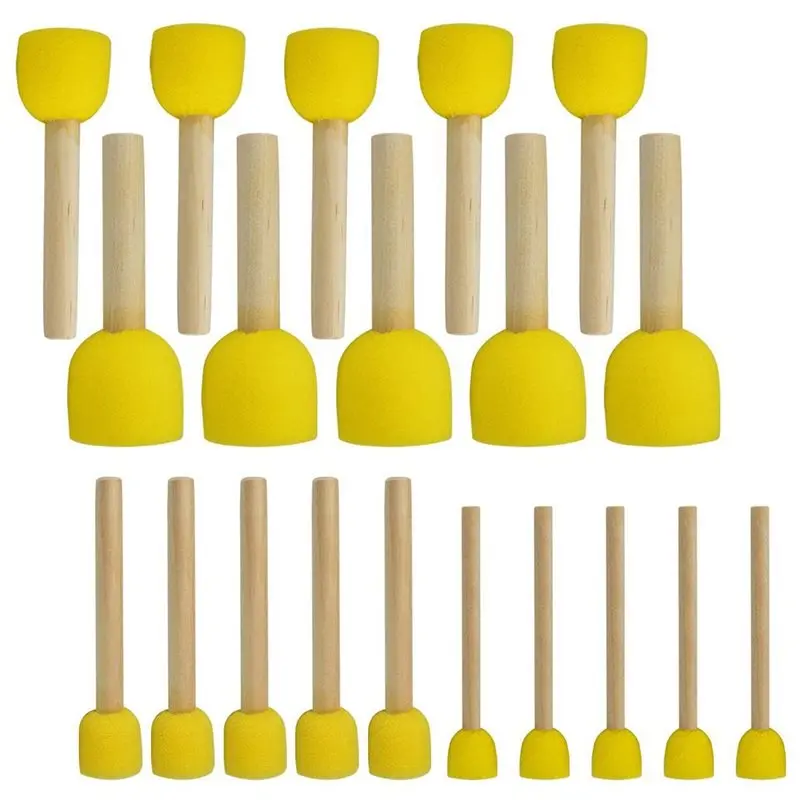 XB-120 PCS 원형 스펀지 브러쉬 세트 어린이용 페인팅 도구 - 스펀지 페인팅 세트 DIY 페인팅 도구 4가지 크기 어린이용