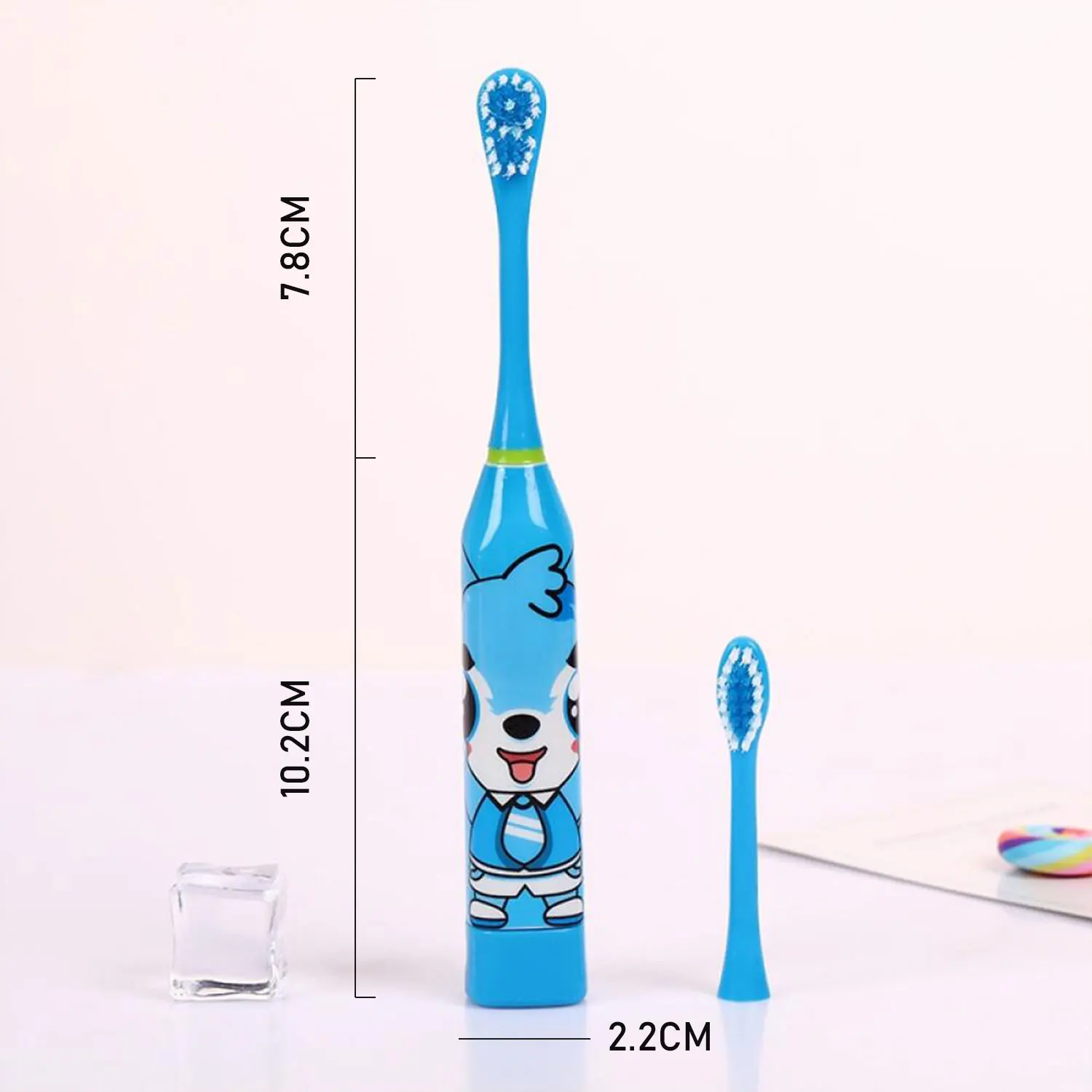3pcs Automatic Ultrasonic Electric Toothbrush Creative Cartoon Pattern Electric Toothbrush Toiletries for 3-12 Children