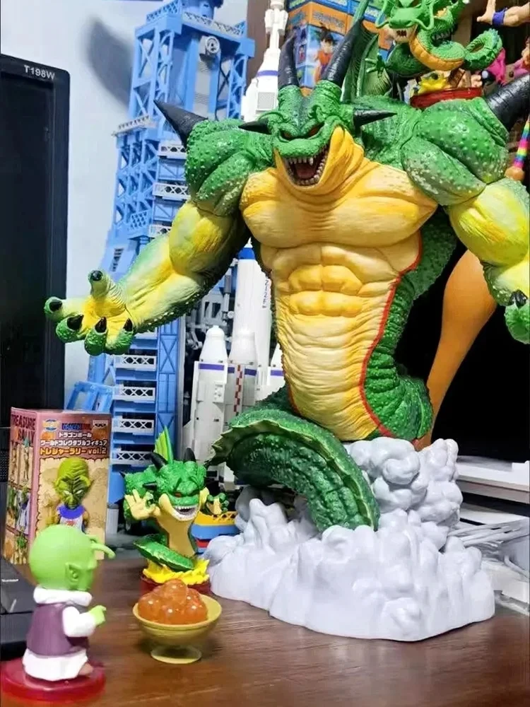 Figura de acción de Dragon Ball Z Shenron con kid goku, figura de PVC
