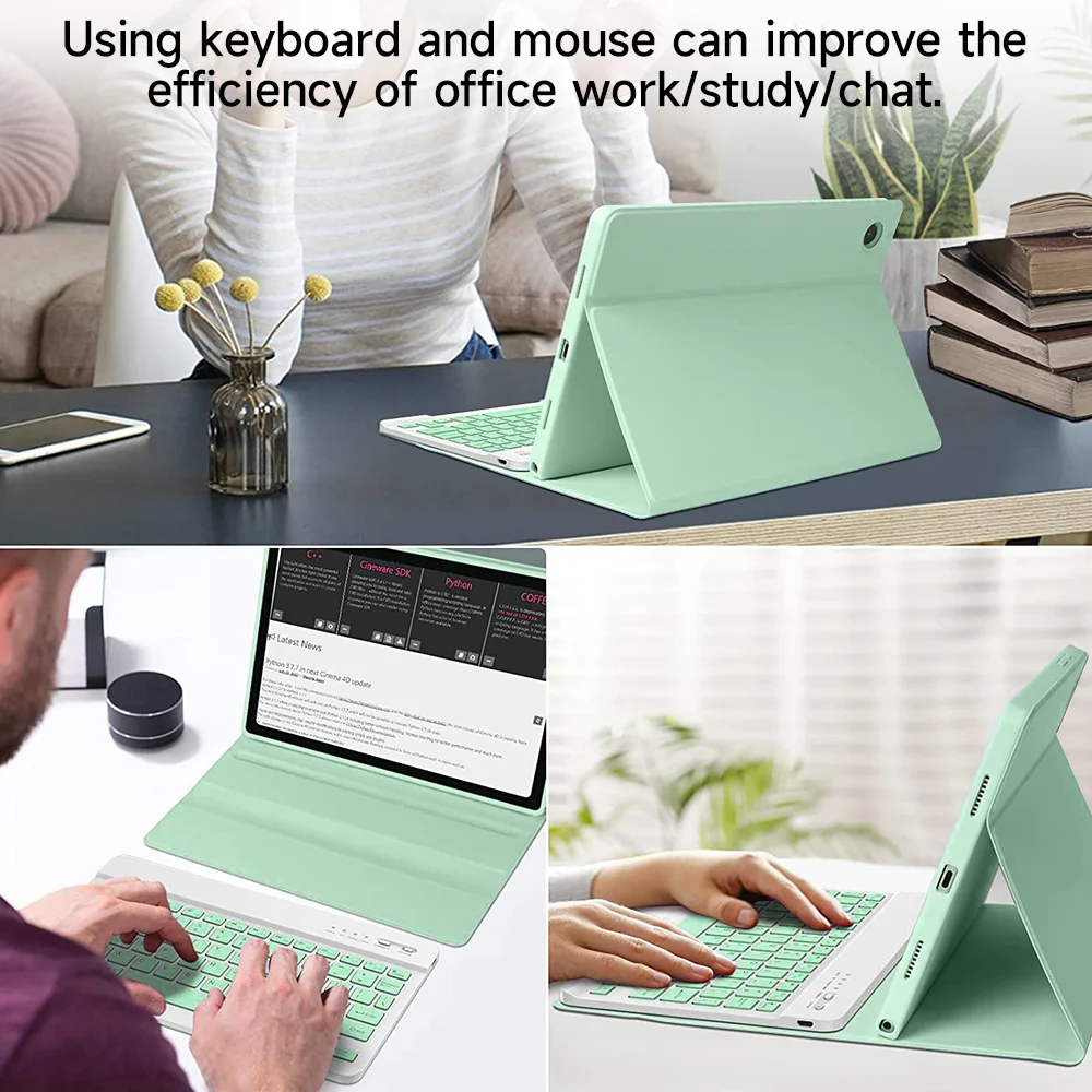 Universal Tablet Case with Bluetooth Keyboard and Mouse