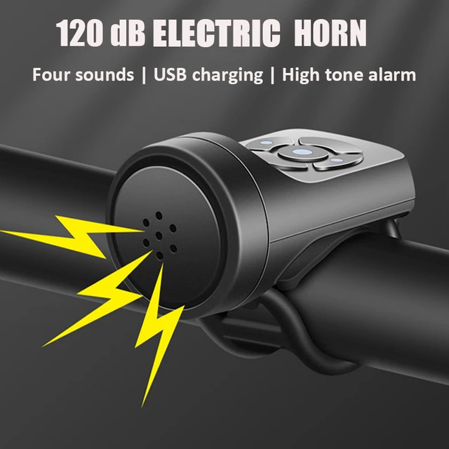 2 Pcs Electric Bike Charging Horn Bicycle Anti-Theft Alarm Waterproof 120dB  Loud