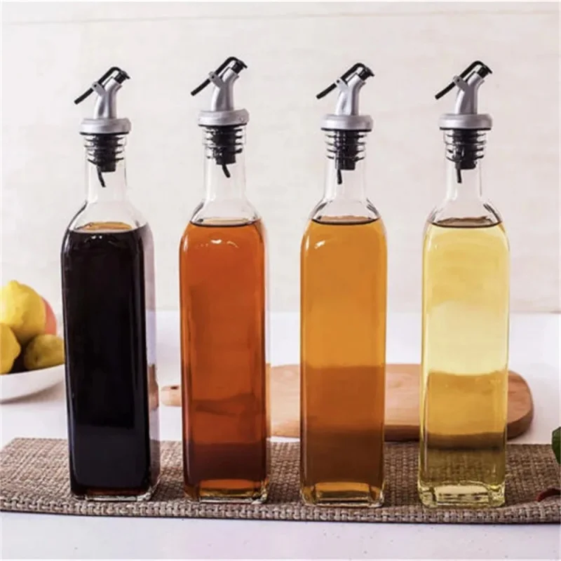 150ML/250ML/500ML Oil Pot Plastic Leak-proof Kitchen Seasoning Soy Sauce Vinegar Bottle Transparent Olive Oil Bottle oil bottle