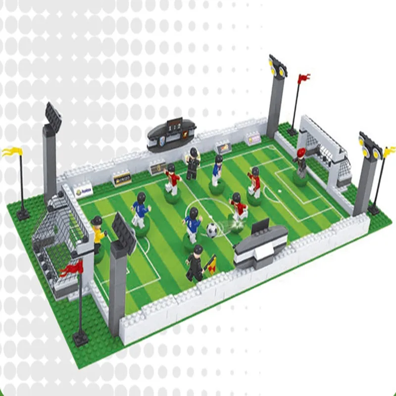 Football Field DIY Table Games World Cup Sports Theme Multiplayer Party Board Games Blocks Assembly Set Toys for Kids Adult 5