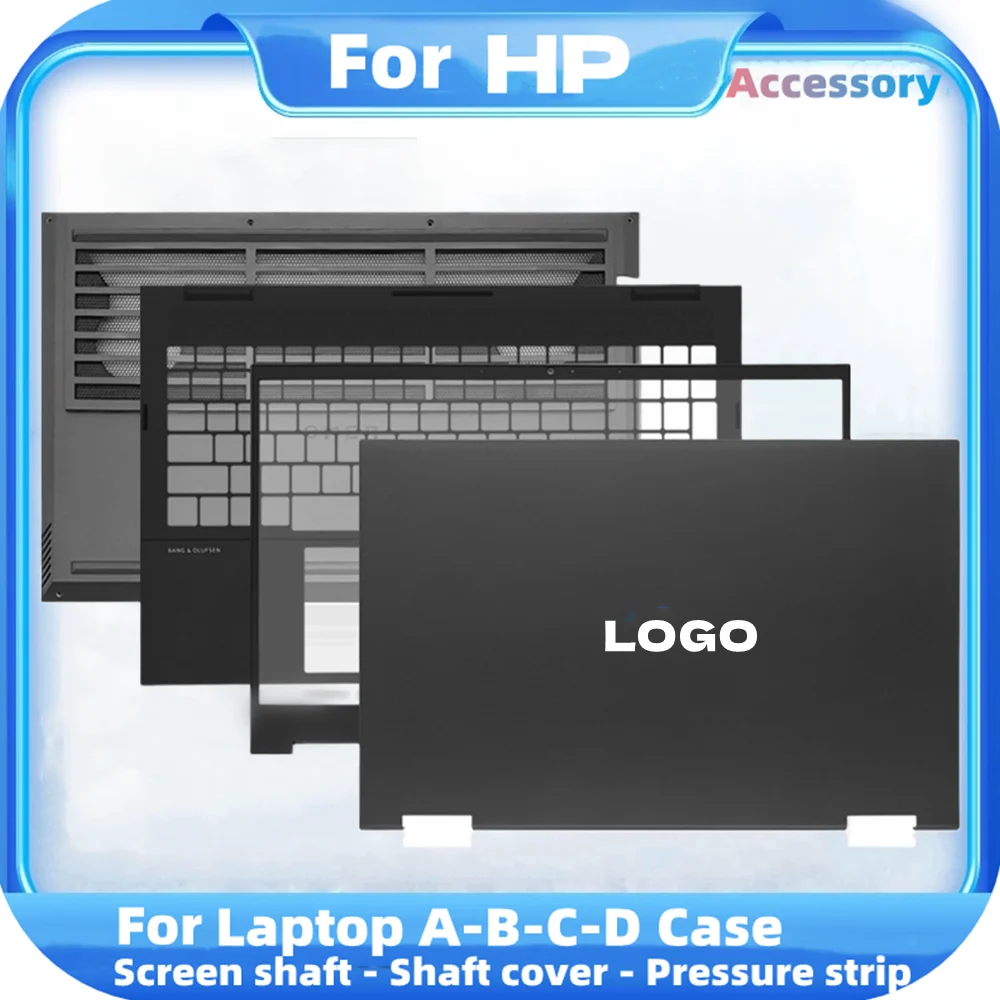 Nuova Cover Posteriore Lcd Per Hp Omen 15-En 15-Ek 15-En0013Dx Tpn-Q236 Tpn-Q238 Custodia Inferiore Per Laptop Con Cornice Anteriore Custodia Per Lapt