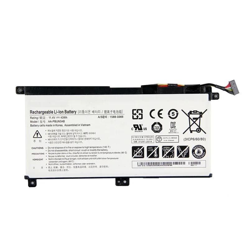 LMDTK New AA-PBUN3AB Laptop Battery For Samsung Notebook 7 BA43-00377A NP740U3L-L02US NP740U3M-K01US NP800G5M 800G5M NP740U5M