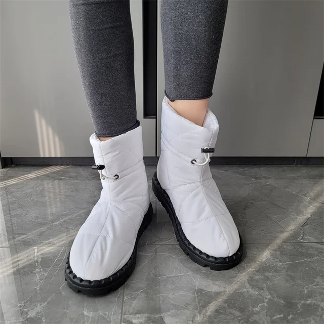 Dilalula Ins Women Ankle Boots Snow Boots Winter Warm Wool Insole