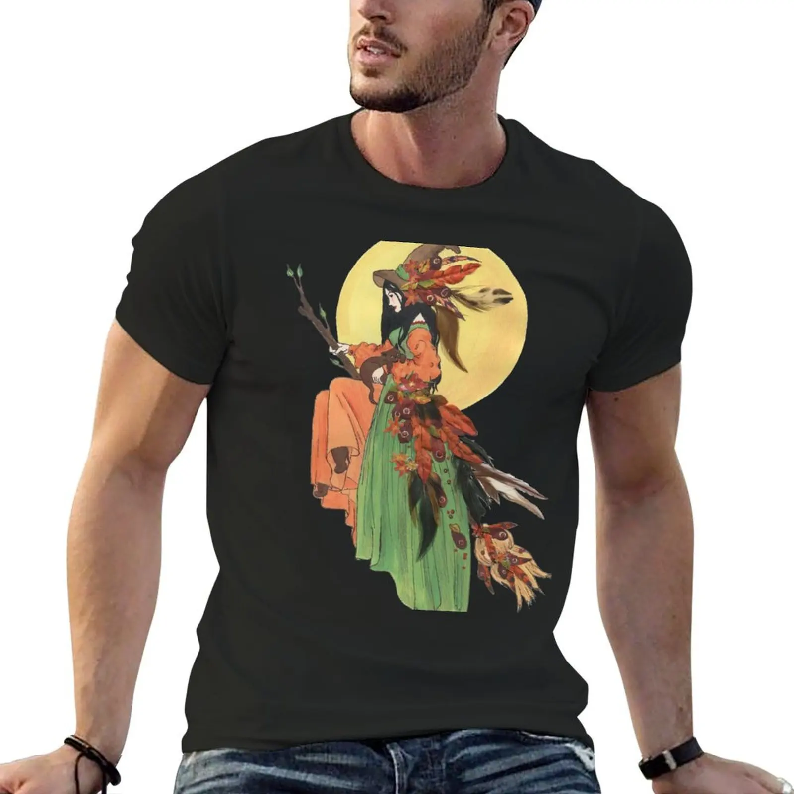 

Autumn Witch T-Shirt rapper graphic tees blacks shirts men