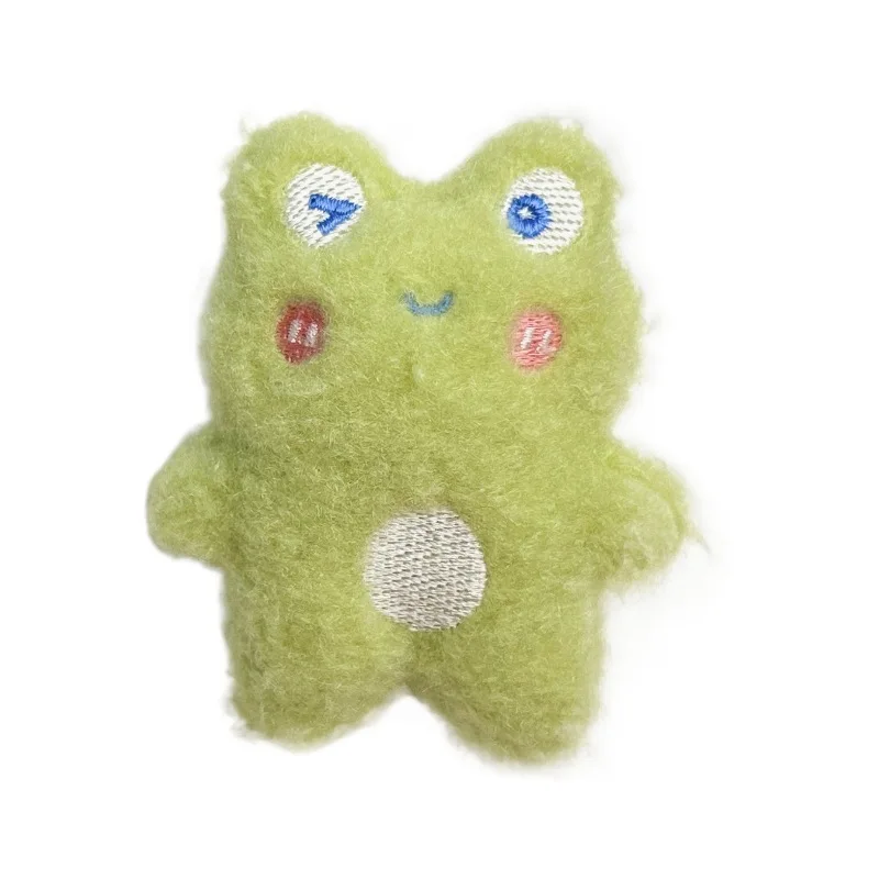 New cartoon plush pendant bear rabbit penguin frog squeak bag accessories claw machine