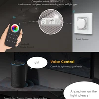 5in1 Tuya ZigBee ตัวควบคุมไฟ LED 3.0 CCT RGBW + CCT rgbcw Strip 12V 24V 2.4G ระยะไกล FR Alexa Google Home Smart Life APP 2