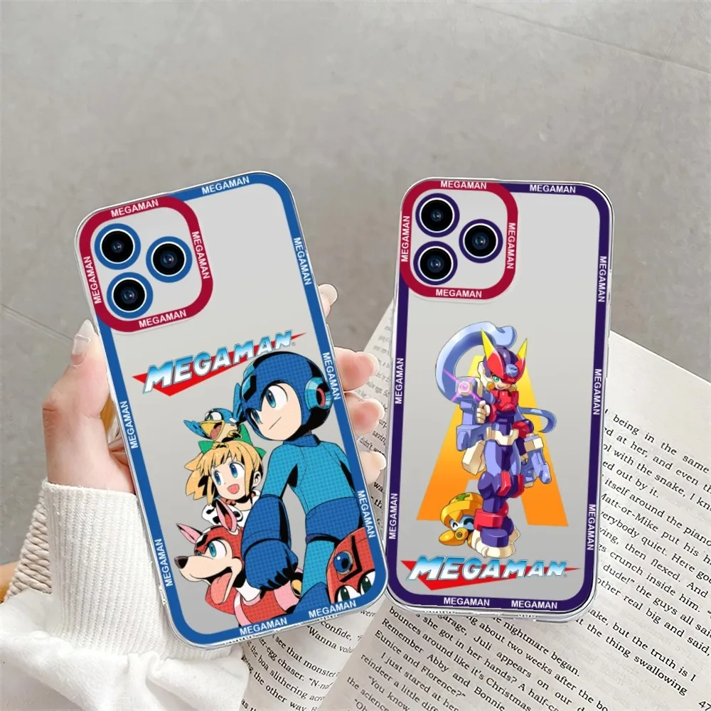 Custodia Per Telefono Da Gioco Rockman Megaman Per Xiaomi Redmi Note 6 7 8 9 10 11 Pro Max Guscio Trasparente