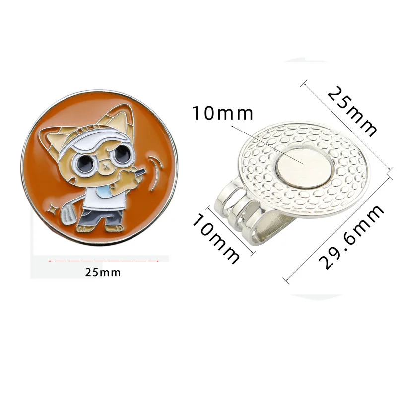 【 New 】 New creative metal enamel ball marker with golf accessories