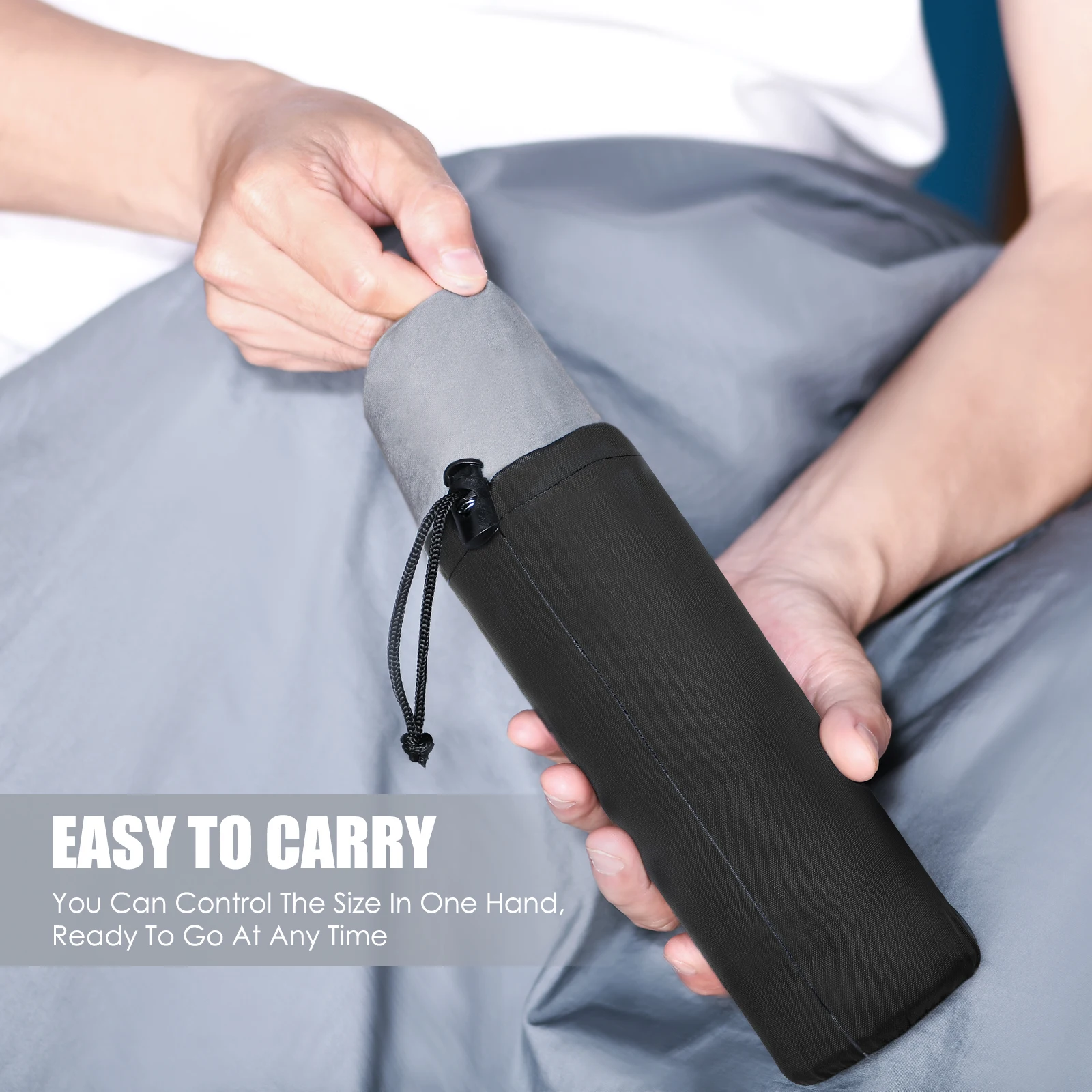 Lightweight Sleeping Bag Liner Portable and Comfortable Grey Liner for Your Sleeping Bag Perfect for Camping and Travel Supplies sleeping bag