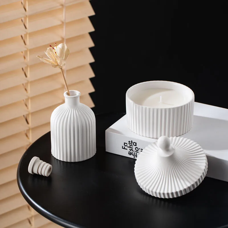 DIY Candle Cup Silicone Mold Plaster Aromatherapy Candle Mongolian Cup Resin Mould Cement Jewelry Storage Box Home Decoration Silicone Mold