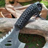 Stainless Steel Survival Hunting Tomahawk Ax - Lightweight Camping Hand Fire Ax with Paracord Handle and Nylon Sheath 3
