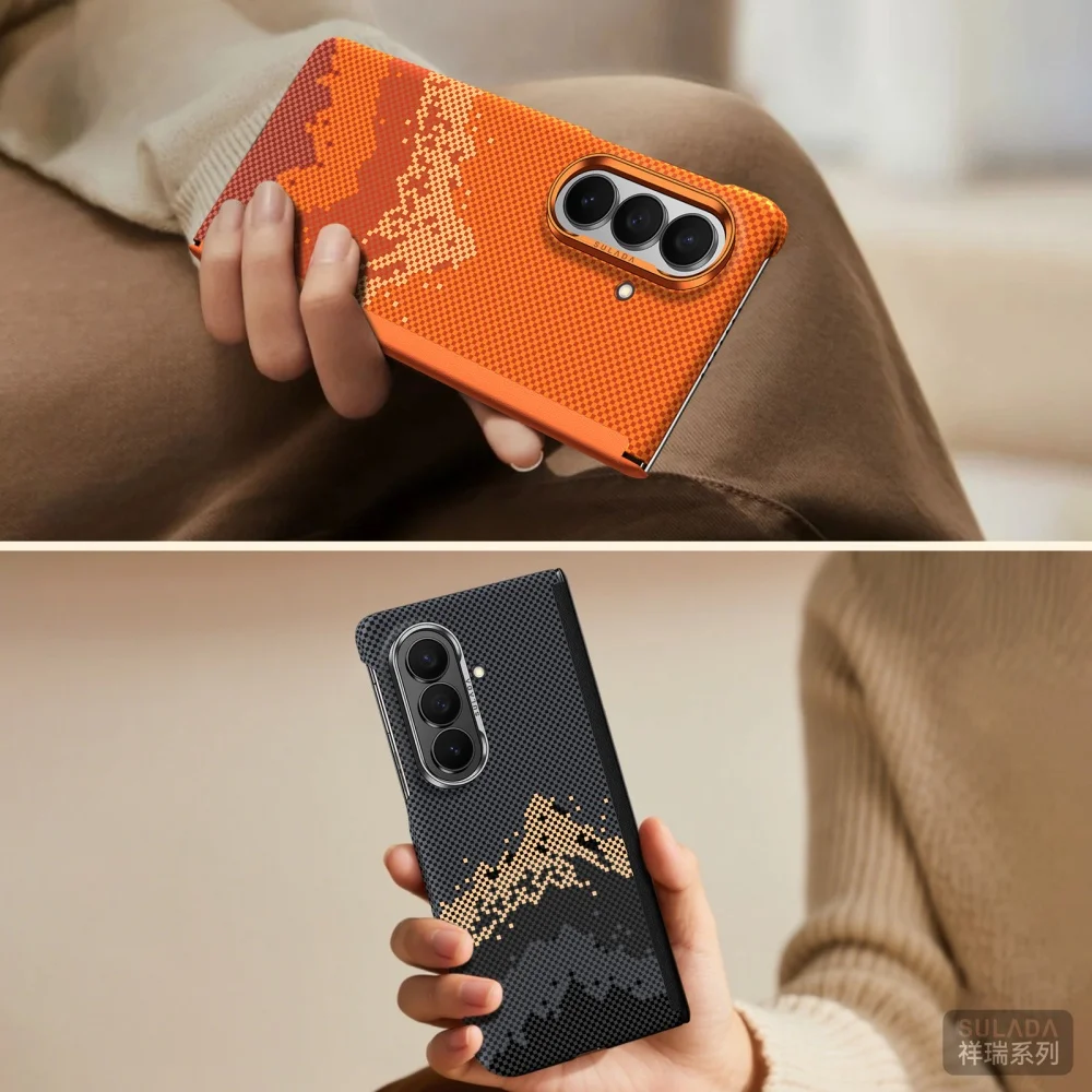 Elite Aramid Grain Texture Magnetic Case with Bare-Sense Smooth Hinge Dropproof Cover