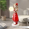 Creative Home Decorations Girl Figure Sculpture Light Luxury Living Room Tray Storage Ornaments Modern Interior Decoration 4