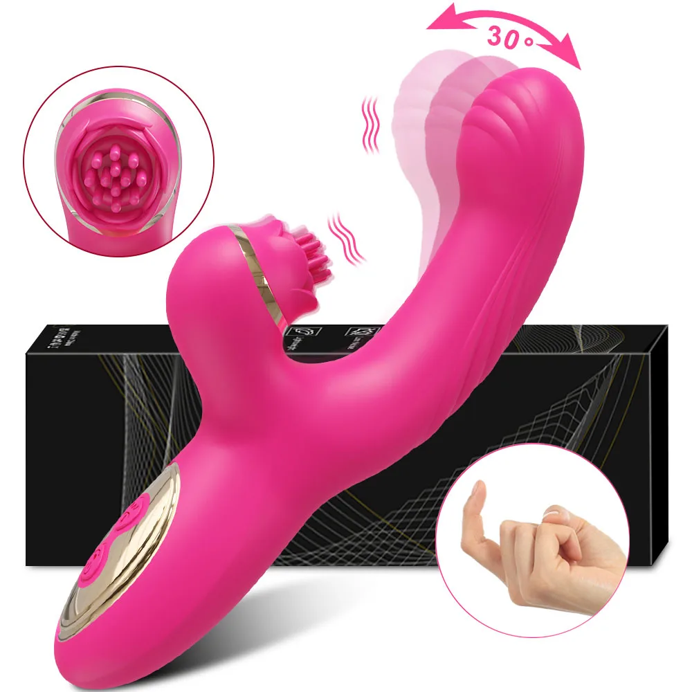 Powerful Wagging G Spot Vibrator for Women Clitoris Stimulator Mimic Finger Dildo Female Orgasm Licking Sex To_voghion.com