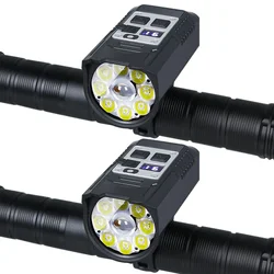 High - Brightness Waterproof Bike Light with Built - In Battery & Type - C Charging (2PCS)
