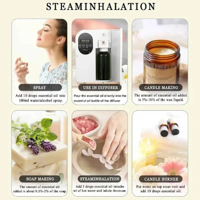 500ml Perfume Supplement Lavender Hilton Essential Oil Supplement Lasting Fragrance Living Room Bedroom Hotel Toilet Perfume fragrance oil aromatherapy refill liquid essential oil set