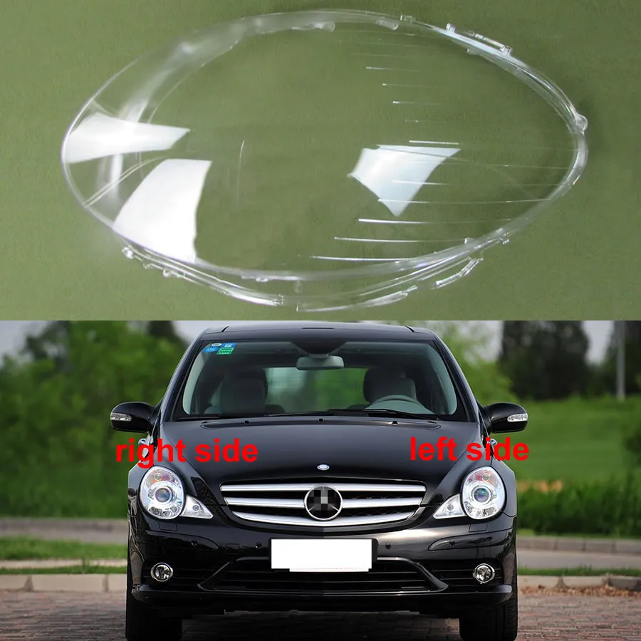 

Для 2006 2007 2008 Mercedes Benz R-class W251 R350 R500 крышка налобного фонаря корпус фары прозрачный абажур подходит для объектива