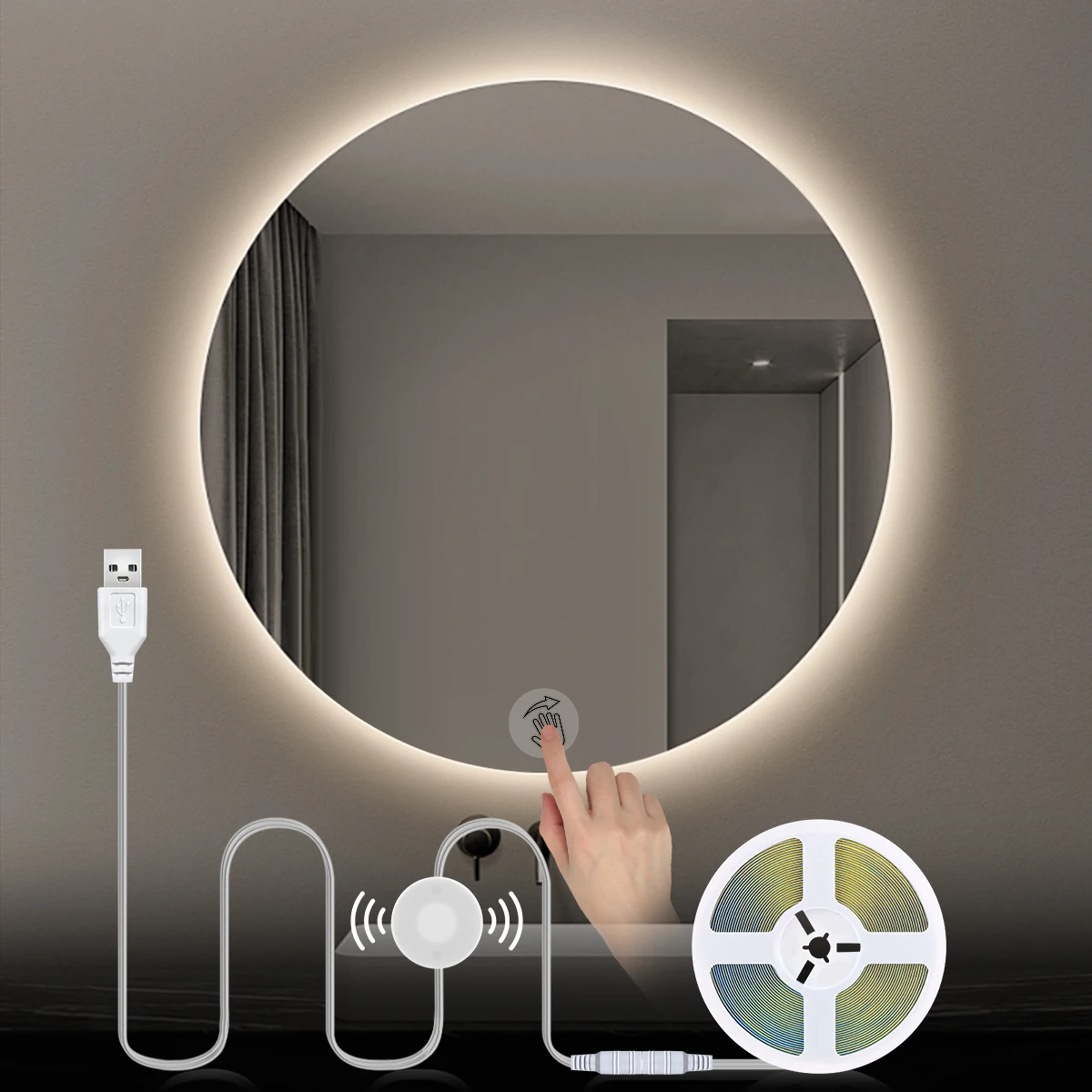 Mirror Lights Makeup Lamp Makeup Mirror Lights Vanity Light USB 5V COB LED