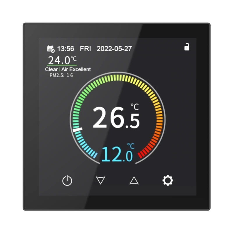 

WiFi for Smart Thermostat, Electric Floor Heating Water/Gas Boiler Temperature Remote Controller for Home Lightweight