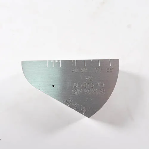 IIW2 type Calibration Test block Block V2 7075 ALUMINUM UT block