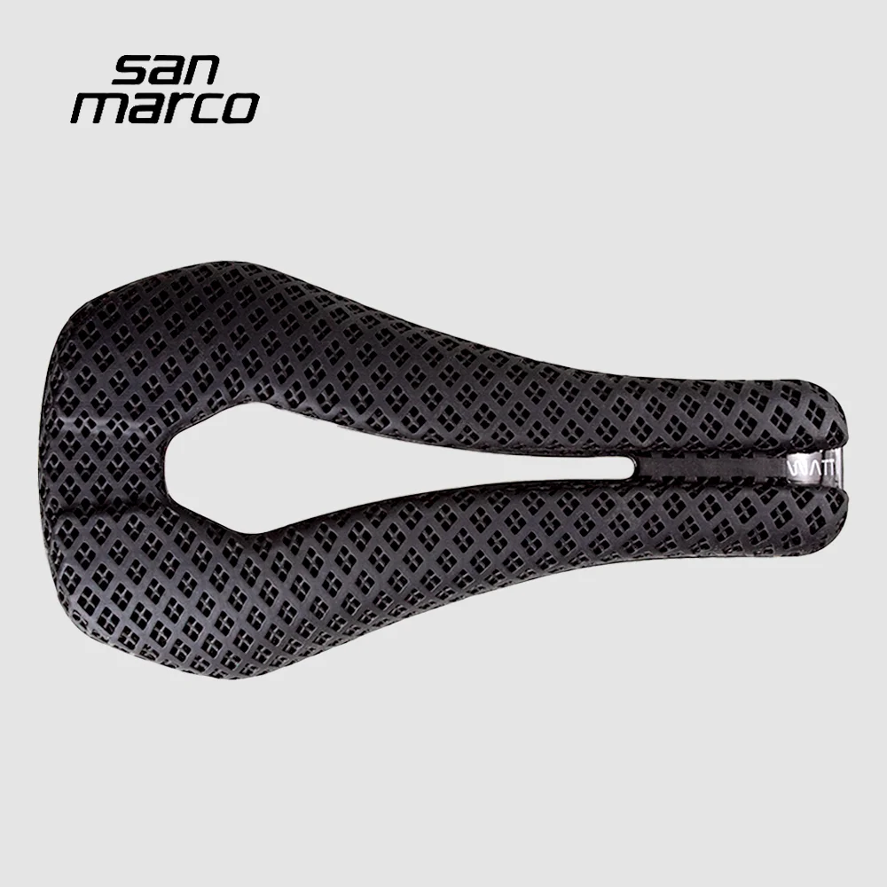 San Marco Saddle 3D-gedruckter Rennrad- und MTB-Carbon-Fahrradsattel für TT Triathlon 255*132mm – Ultraleicht, atmungsaktiv, weich – Detail 7