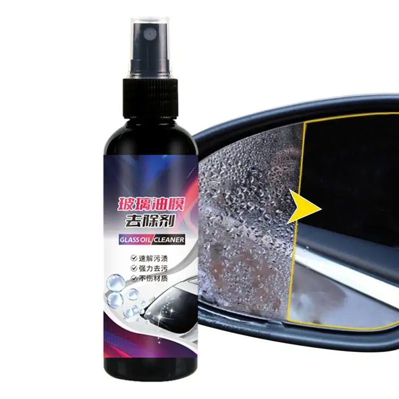 

Car Glass Oil Film Cleaner Water Based Auto Glass Film Coating Agent Mild Effective Windshield Polishing Compound Cleaner