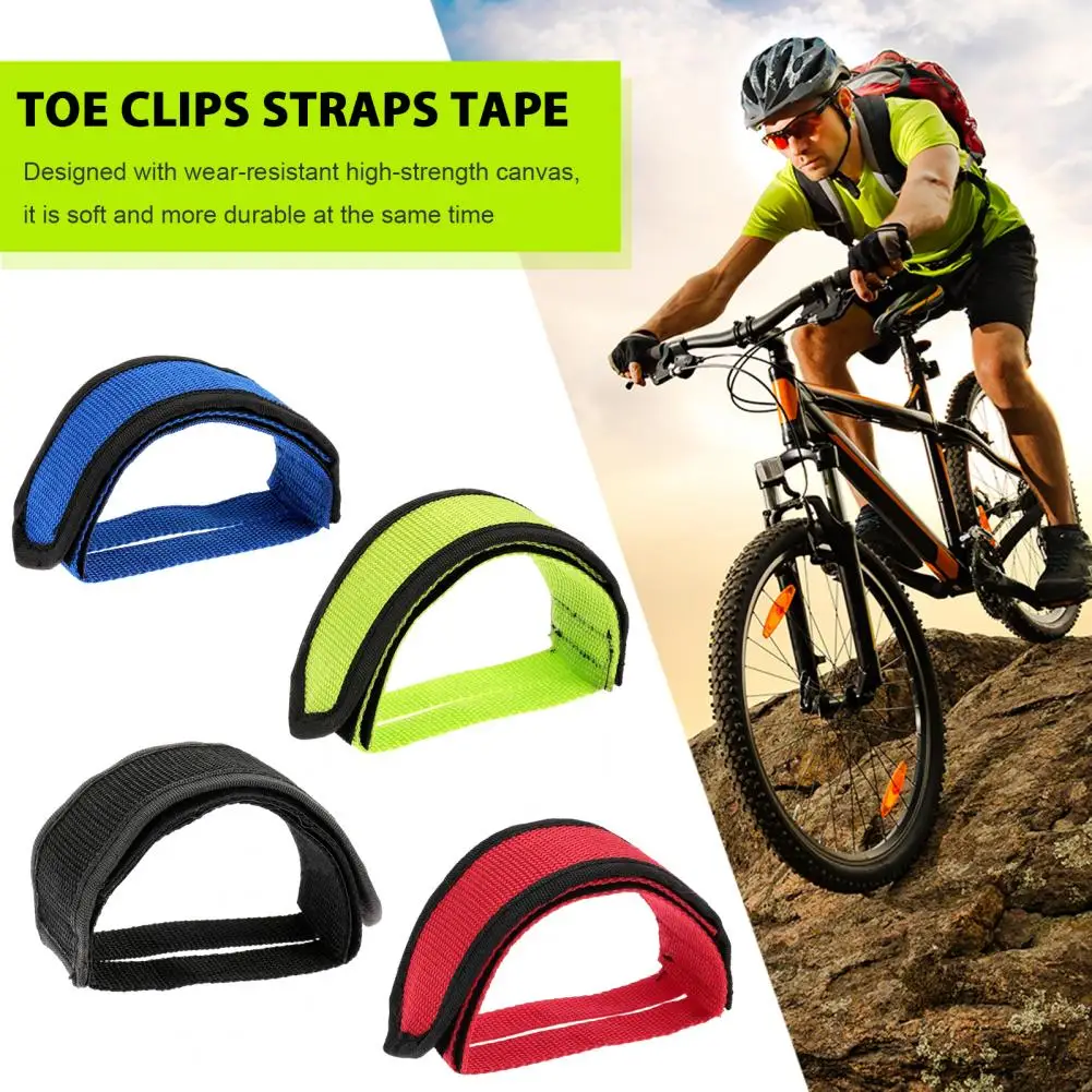 Bike Pedal Straps with Fastener Tape Ultra-light Adjustable Anti-Slip Universal Bicycle Feet Straps Biking Accessory 2Pcs