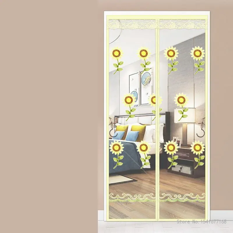 Magnetic Screen Door Curtain, Anti Mosquito Net, Insect Fly Bug Curtains, Automatic Closing Mesh, Summer
