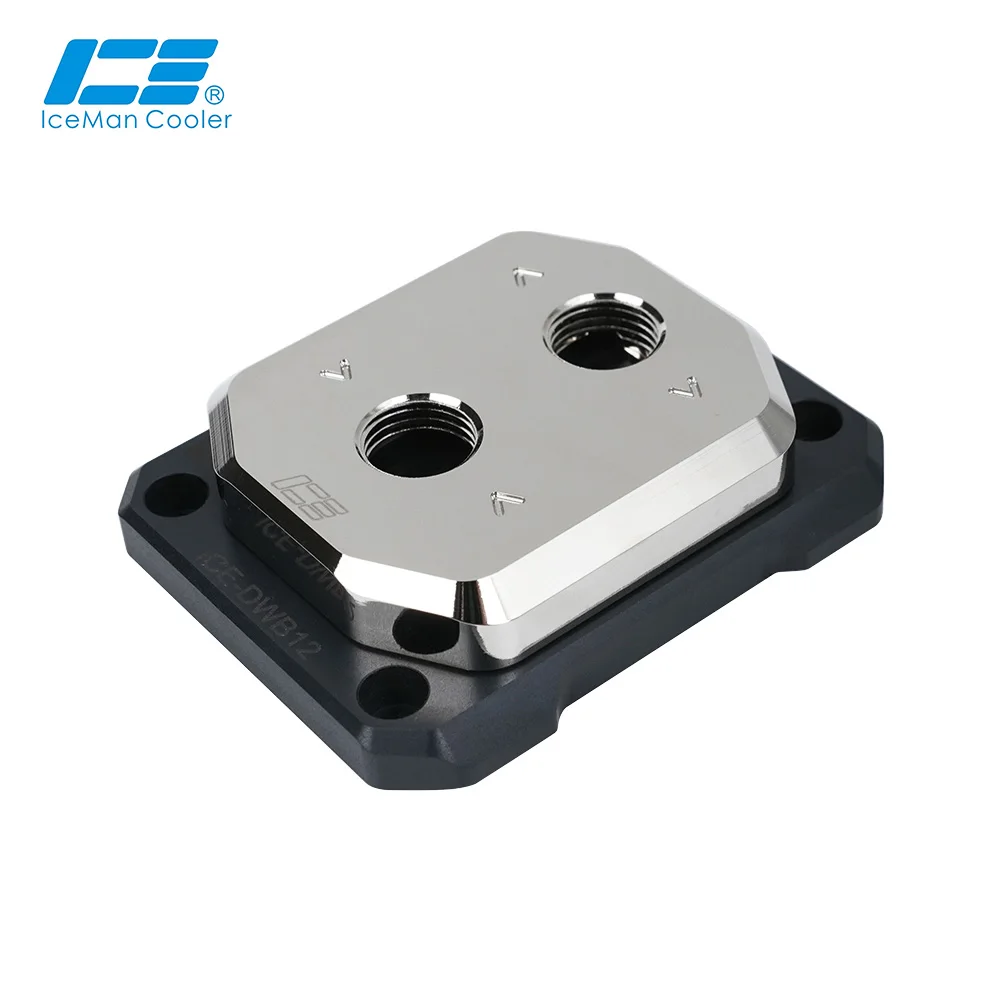 IceManCooler Full Nickel Plated CPU Water Block For Intel 13900k 12/13/14th gen Processor Direct Core Delid Die Cooler,ICE-DWB12