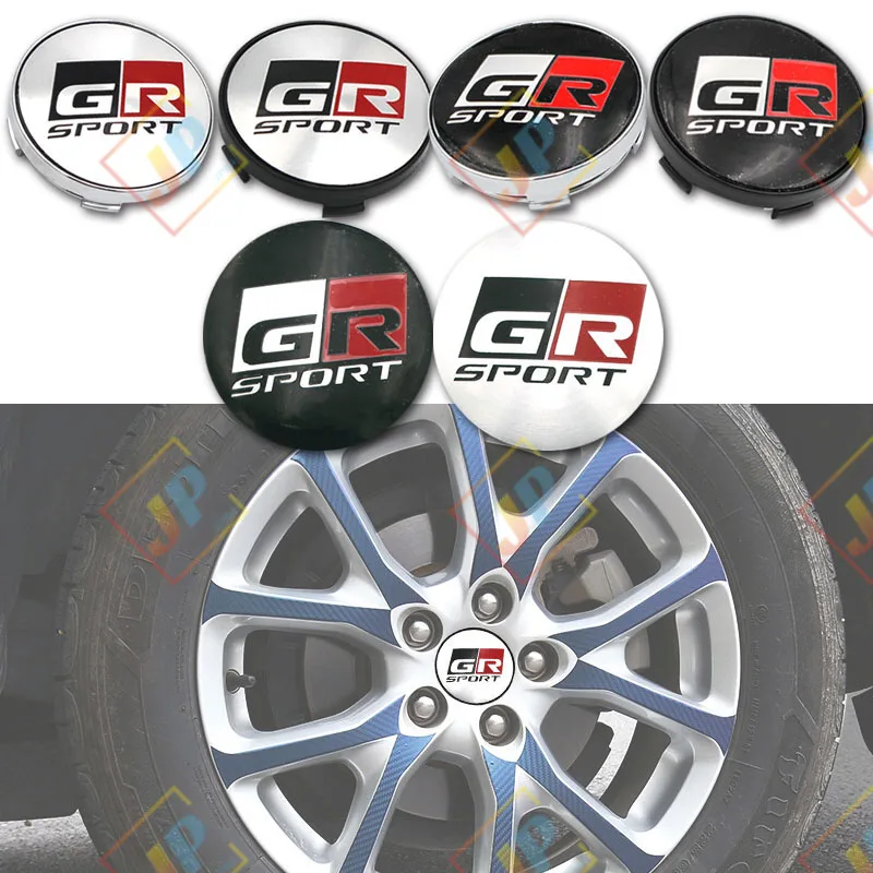 

4 шт. GR спортивные логотипы для автомобильных колес, фотосессия для Toyota Corolla 86 Supra CHR Yaris Camry Prius Rav4