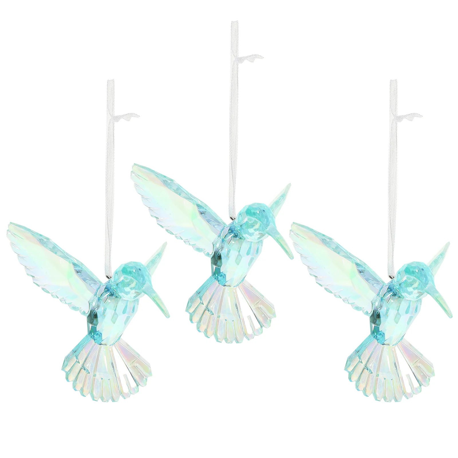 

3pcs Acrylic Hummingbird Ornaments Hummingbird Pendant Hanging Bird Decoration