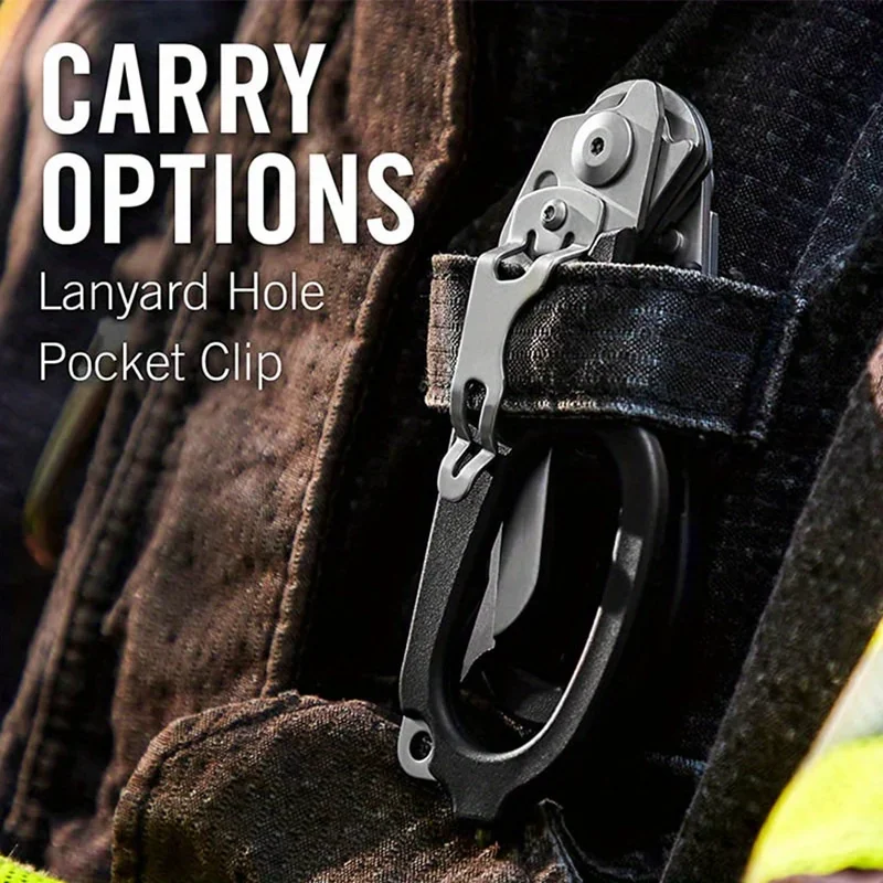 Multifunctional Belt Cutting Scissors Raptor First Aid Expert Tactical Folding Scissors Outdoor Survival Tools Combo Tijeras 2